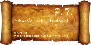 Pokoráczki Teobald névjegykártya
